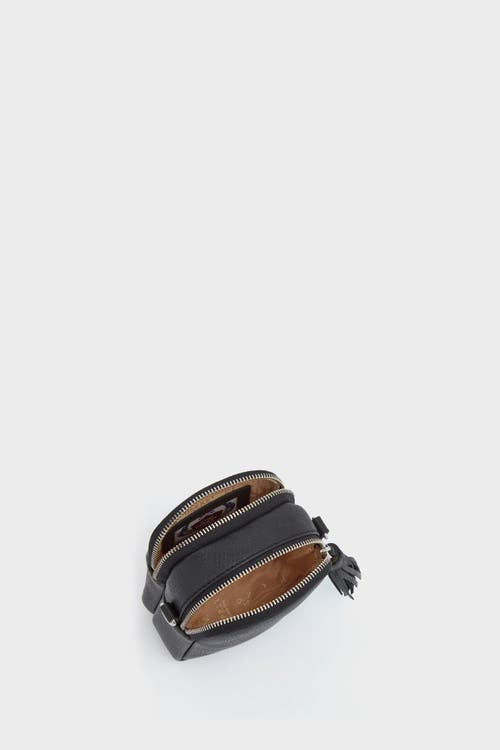 Osprey London The Stella Leather Phone Bag In Black