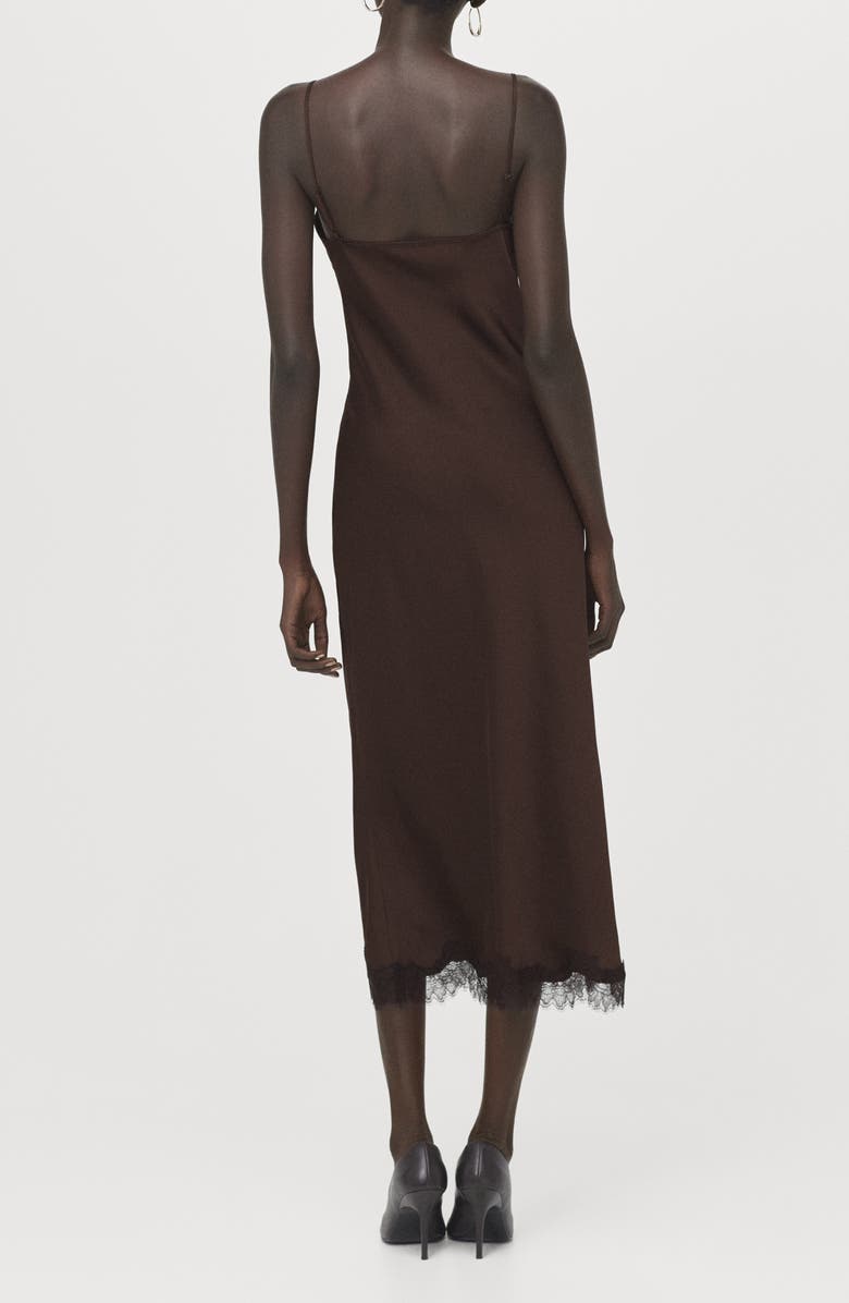 MANGO Satin Camisole Midi Dress, Alternate, color, 