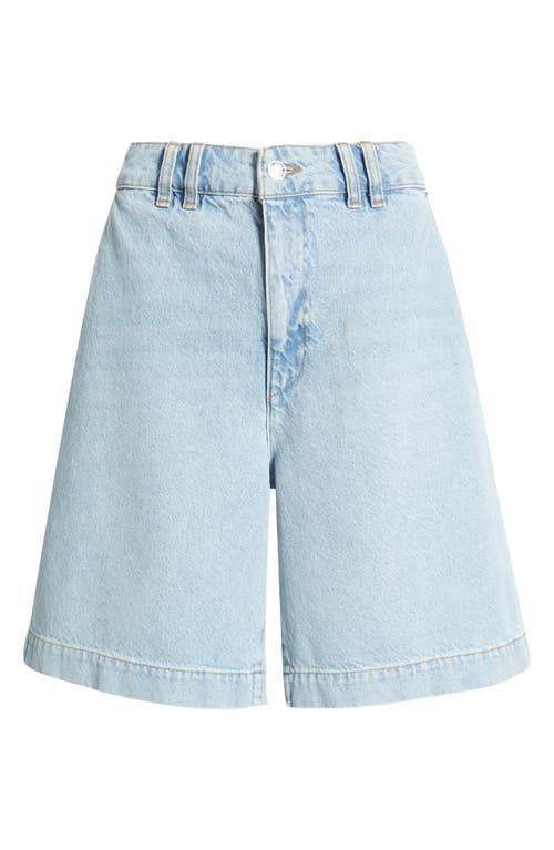 Frame The Trouser Short Denim Bermuda Shorts In Blue