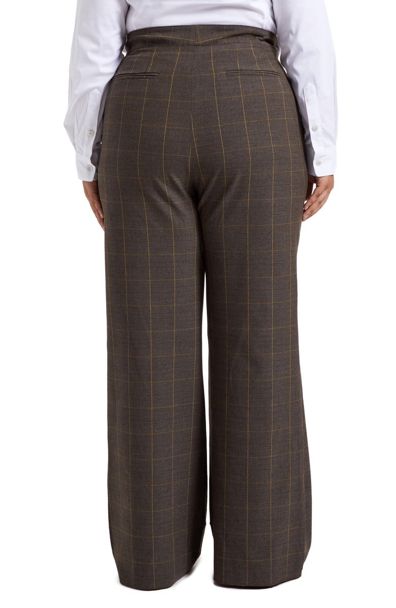 Pari Passu Dalita Windowpane Flare Trousers, Alternate, color,