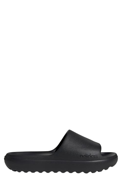 Adidas Originals Adidas Adilette Lumia Slide Sandal In Black/black/black