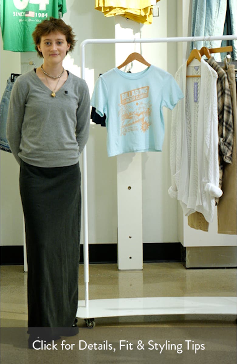 Open Late Crop Graphic T-Shirt, sales video thumbnail