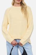Blu Pepper Raglan Rib Knit Sweater