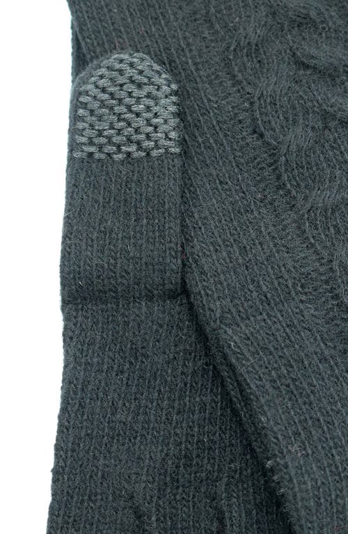 Portolano Cashmere Tech Gloves In Green