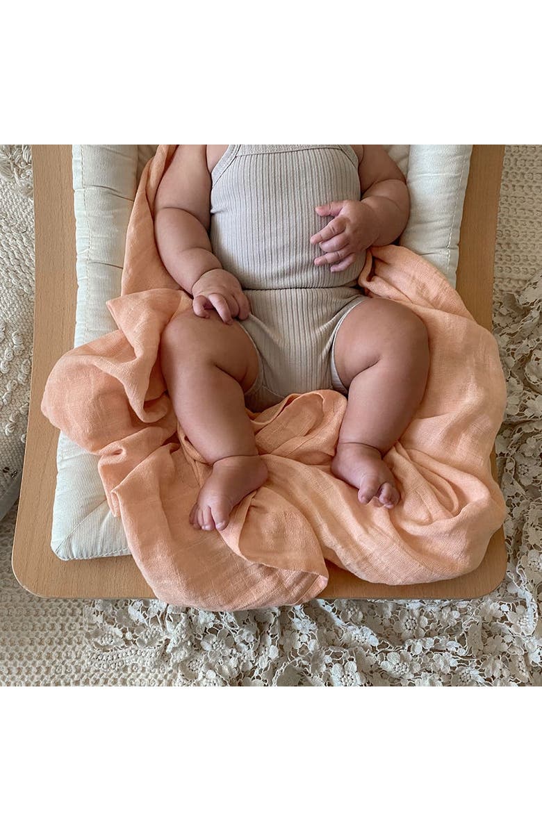 aden + anais Boutique 4-Pack 100% Organic Cotton Muslin Swaddles, Alternate, color, Mother Earth