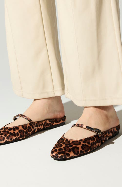 Yosi Samra Lily Mary Jane Mule In Animal Print