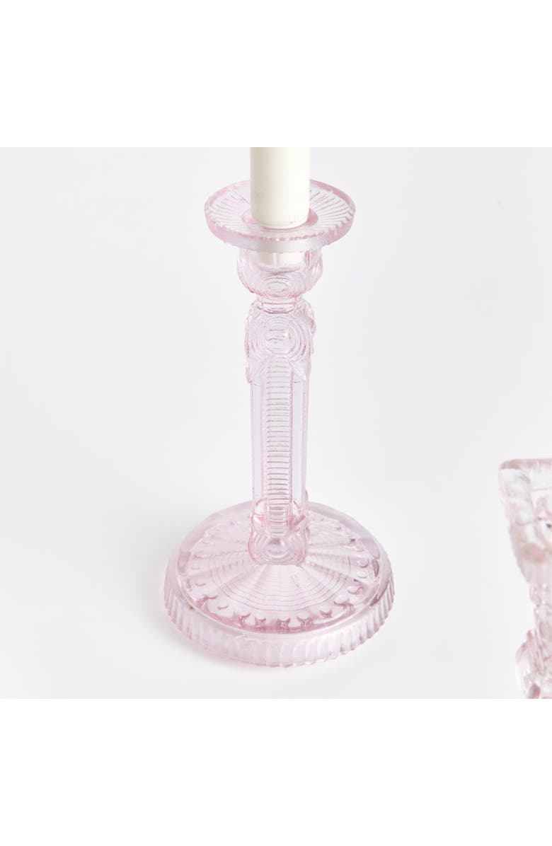 Napa Home & Garden Estella Taper Holders Large Set of 3, Alternate, color, Pink