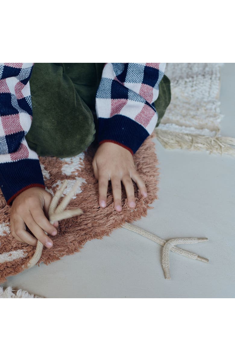 Lorena Canals Washable Rug Chicken, Alternate, color, Brown