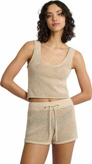 Onia Crochet Knit Scoop Tank