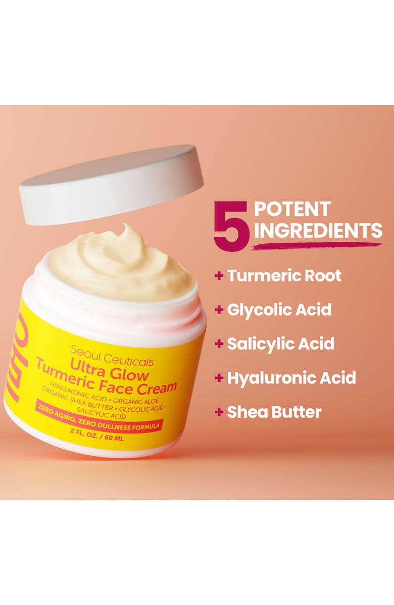 Seoul Ceuticals Ultra Glow Korean Turmeric Face Cream, Alternate, color, Clear