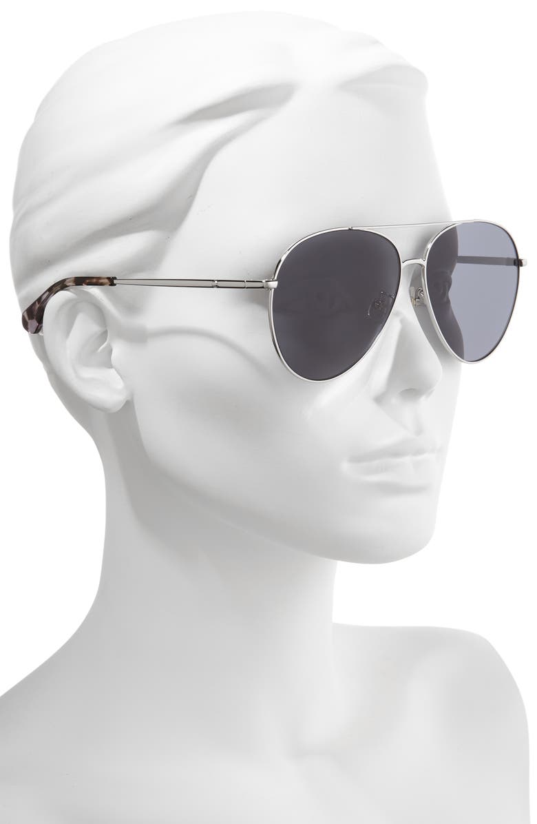 Kate Spade New York carolane 61mm special fit polarized aviator sunglasses, Alternate, color, 