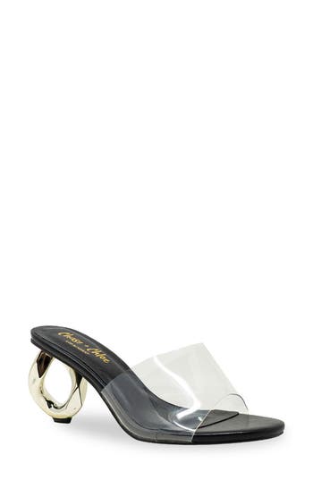 Chase & Chloe Chase And Chloe Chain Link Statement Heel Sandal