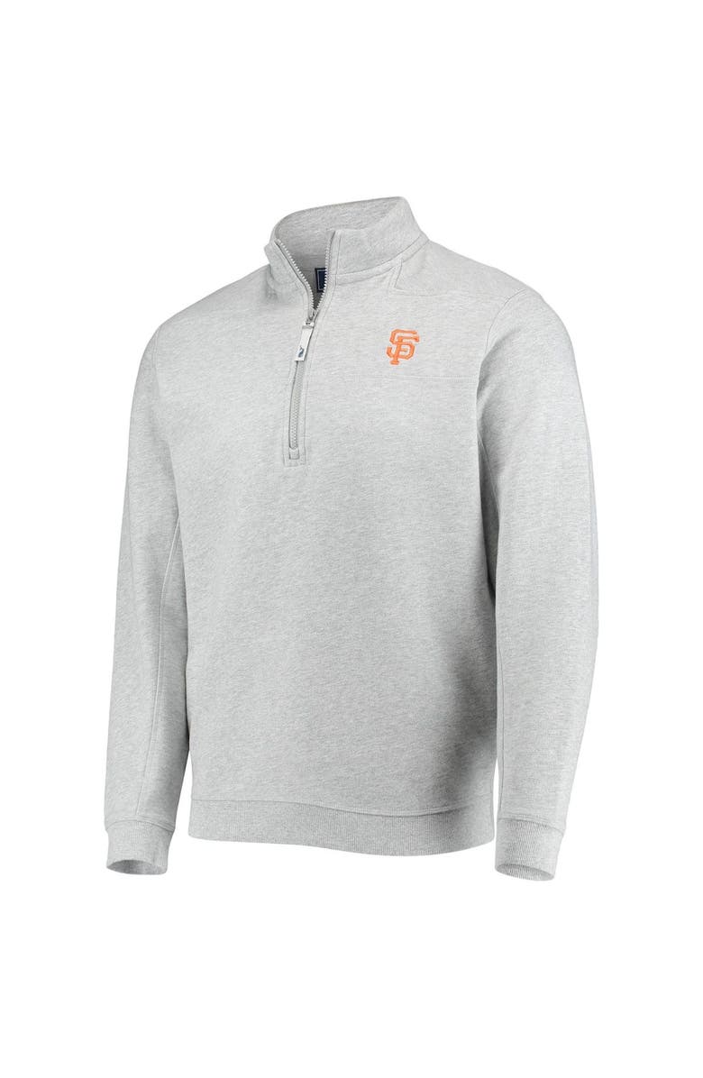 vineyard vines Men's Vineyard Vines Heather Gray San Francisco Giants Shep Shirt Quarter-Zip Sweatshirt, Alternate, color, 