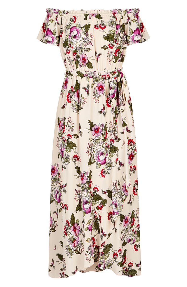 City Chic Lolita Floral Off the Shoulder Maxi Dress, Alternate, color,