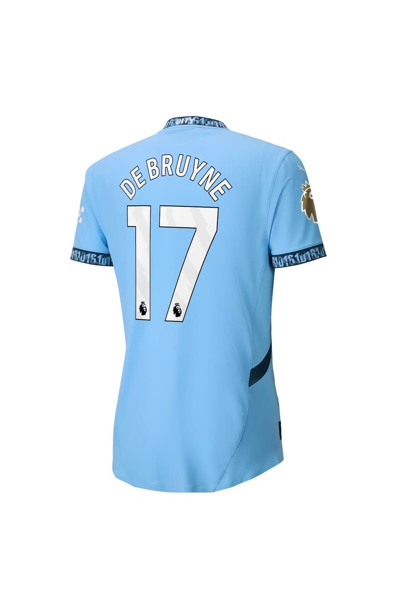 PUMA Men's Puma Kevin De Bruyne Light Blue Manchester City 2024/25 Home Authentic Player Jersey, Alternate, color,