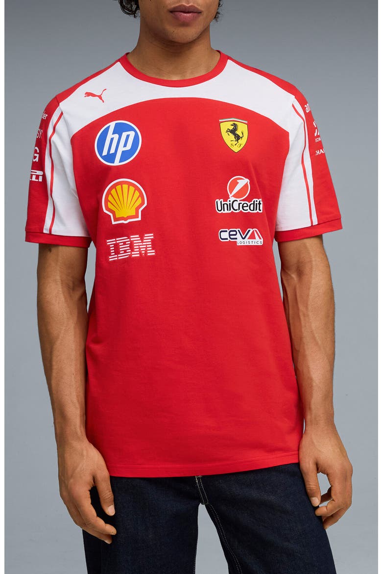 Scuderia Ferrari Replica T-Shirt, Main, color, PUMA RED