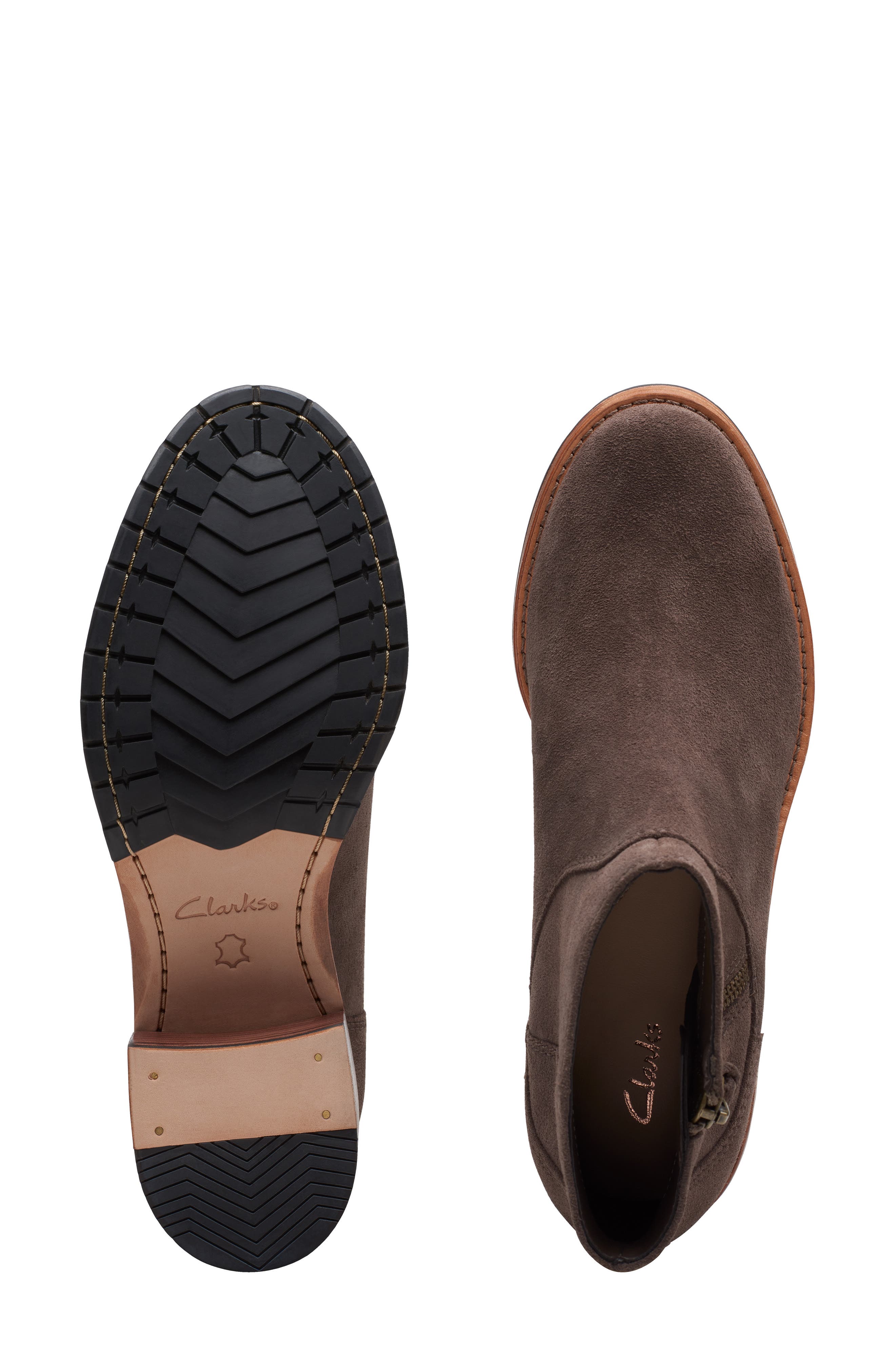 Clarkdale Dawn Bootie, Alternate, color, TAUPE SUEDE