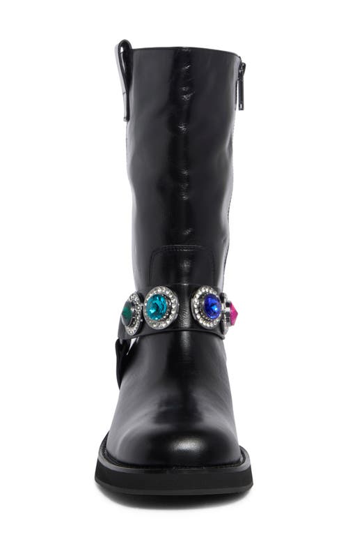 Kurt Geiger London Octavia Bejeweled Boot In Black
