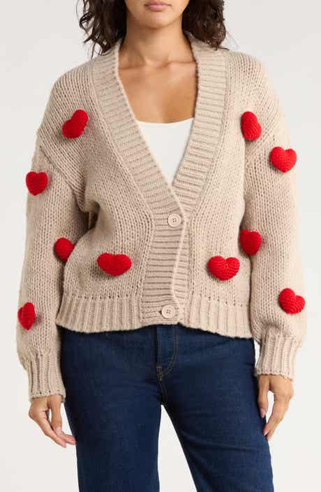 Roffe Accessories Heart Cardigan