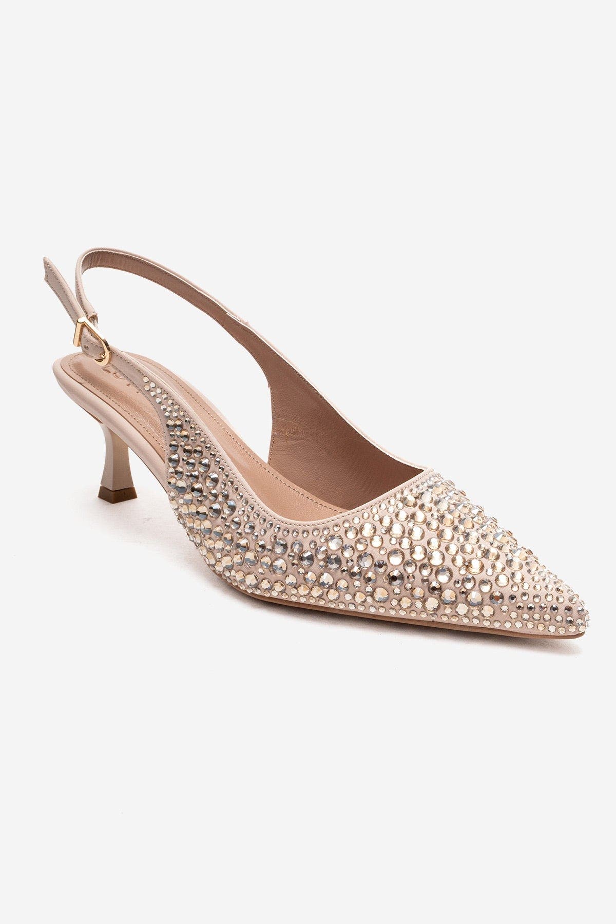 Thea Slingback Pointed Toe Pump, Alternate, color, Nude