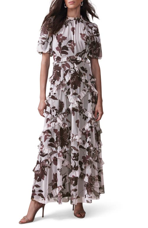 Mint Velvet Floral Printed Maxi Dress In Multi