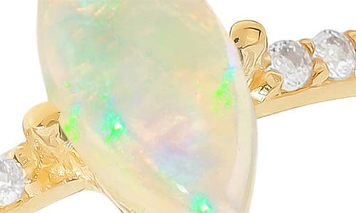 Ys Gems Marquis Gemstone Ring In Gold