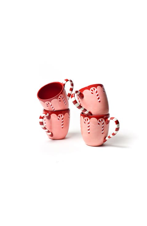 Provence Candy Cane Mug Set of 4