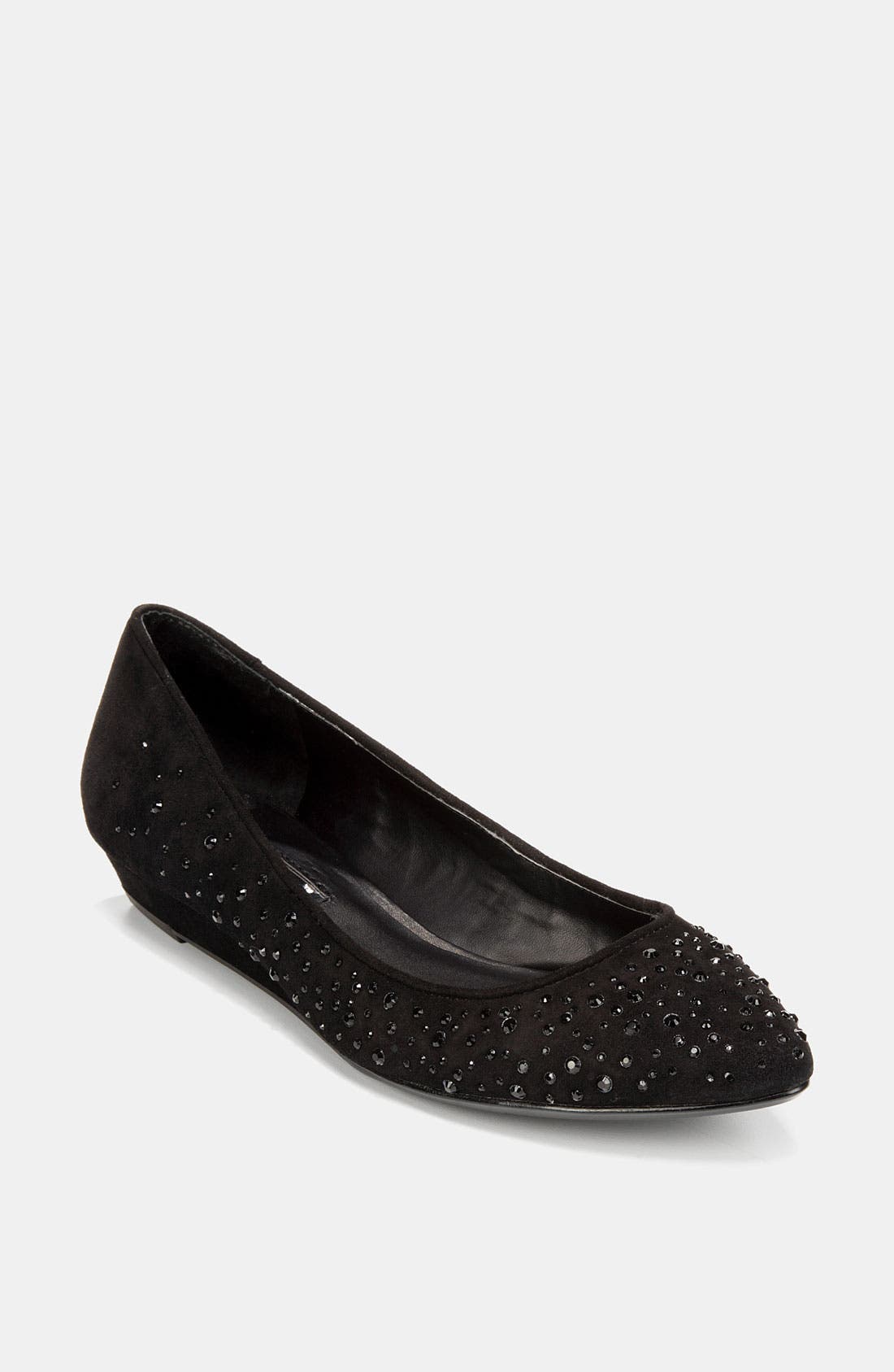 'Ayannah' Slip-On, Main, color, BLACK KIDSUEDE