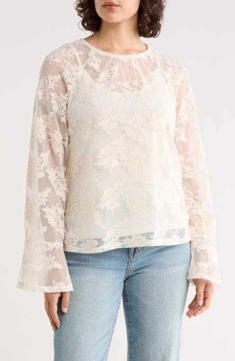 Boho Long Sleeve Lace Top