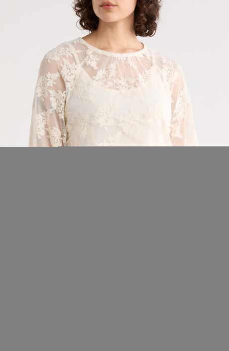 Sanctuary Boho Long Sleeve Lace Top