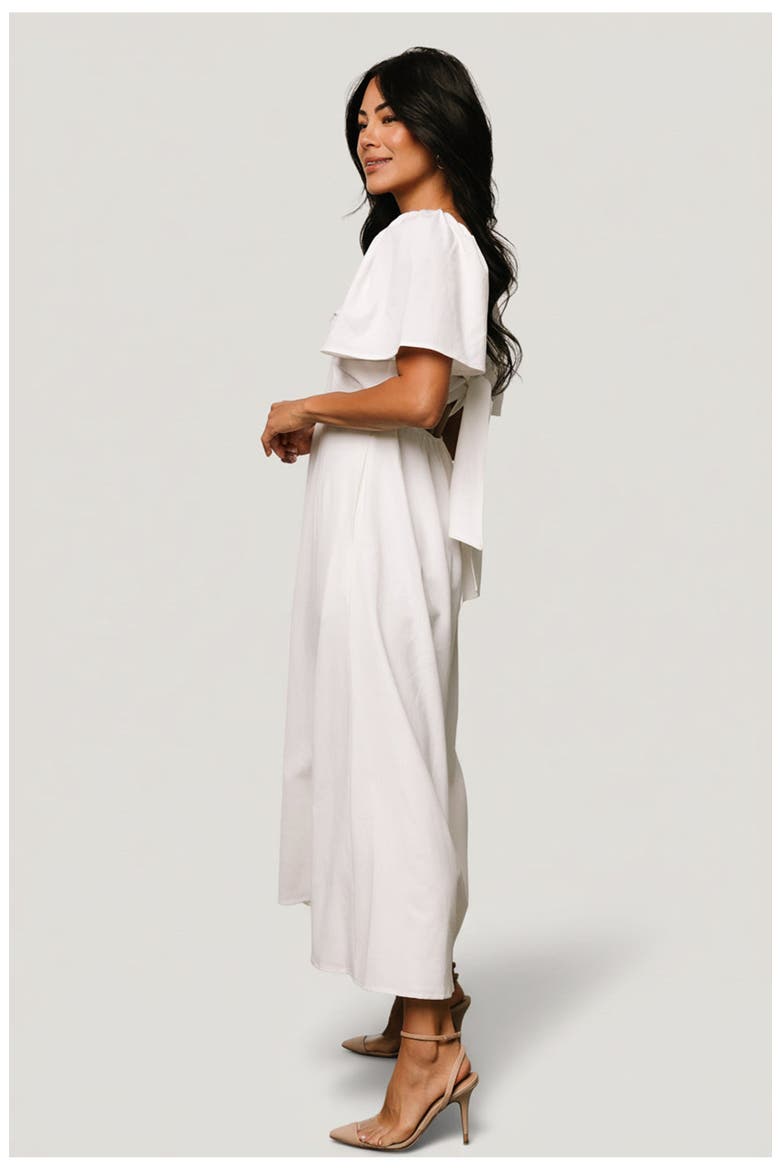 Indie Back Tie Dress, Alternate, color, Off White