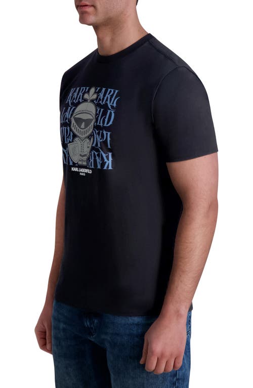 Karl Lagerfeld Paris Gothic Karl Logo Graphic T-shirt In Black