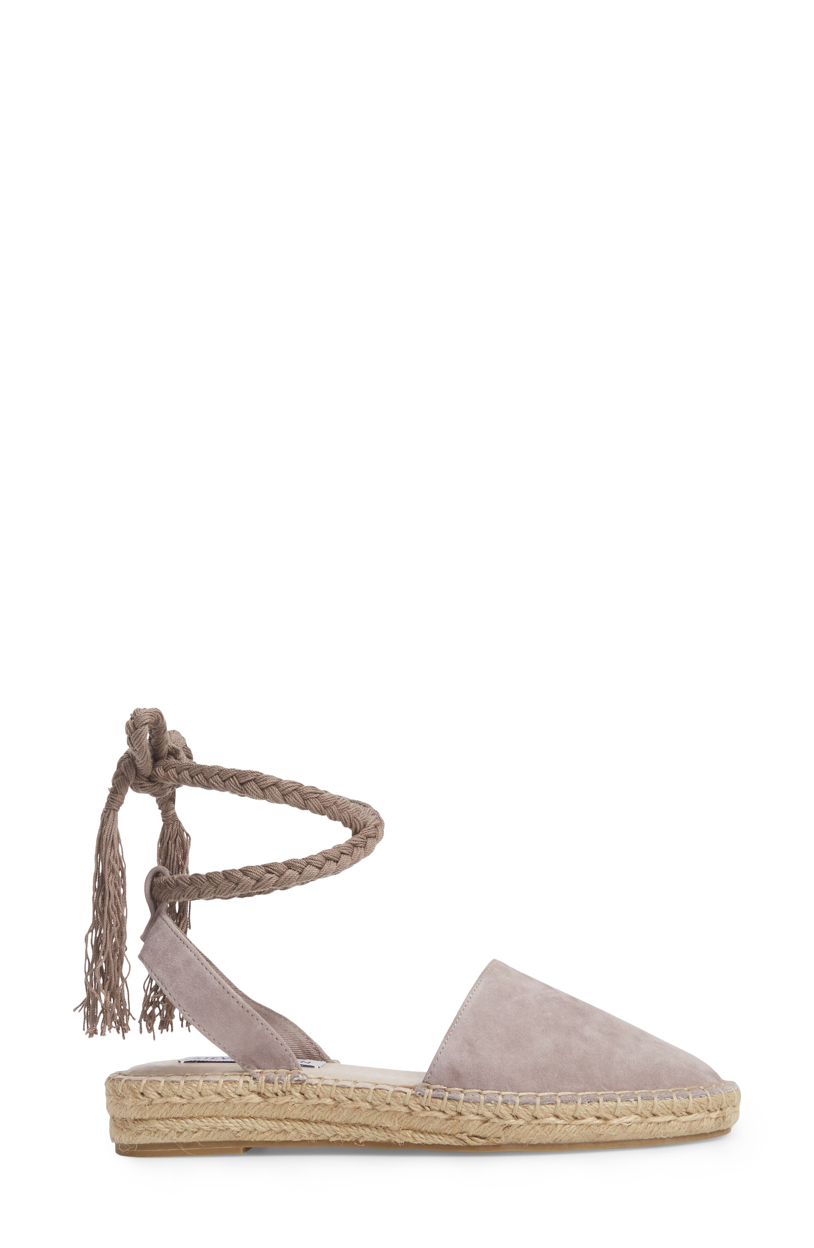 Mesa Wraparound Espadrille, Alternate, color, GREY SUEDE