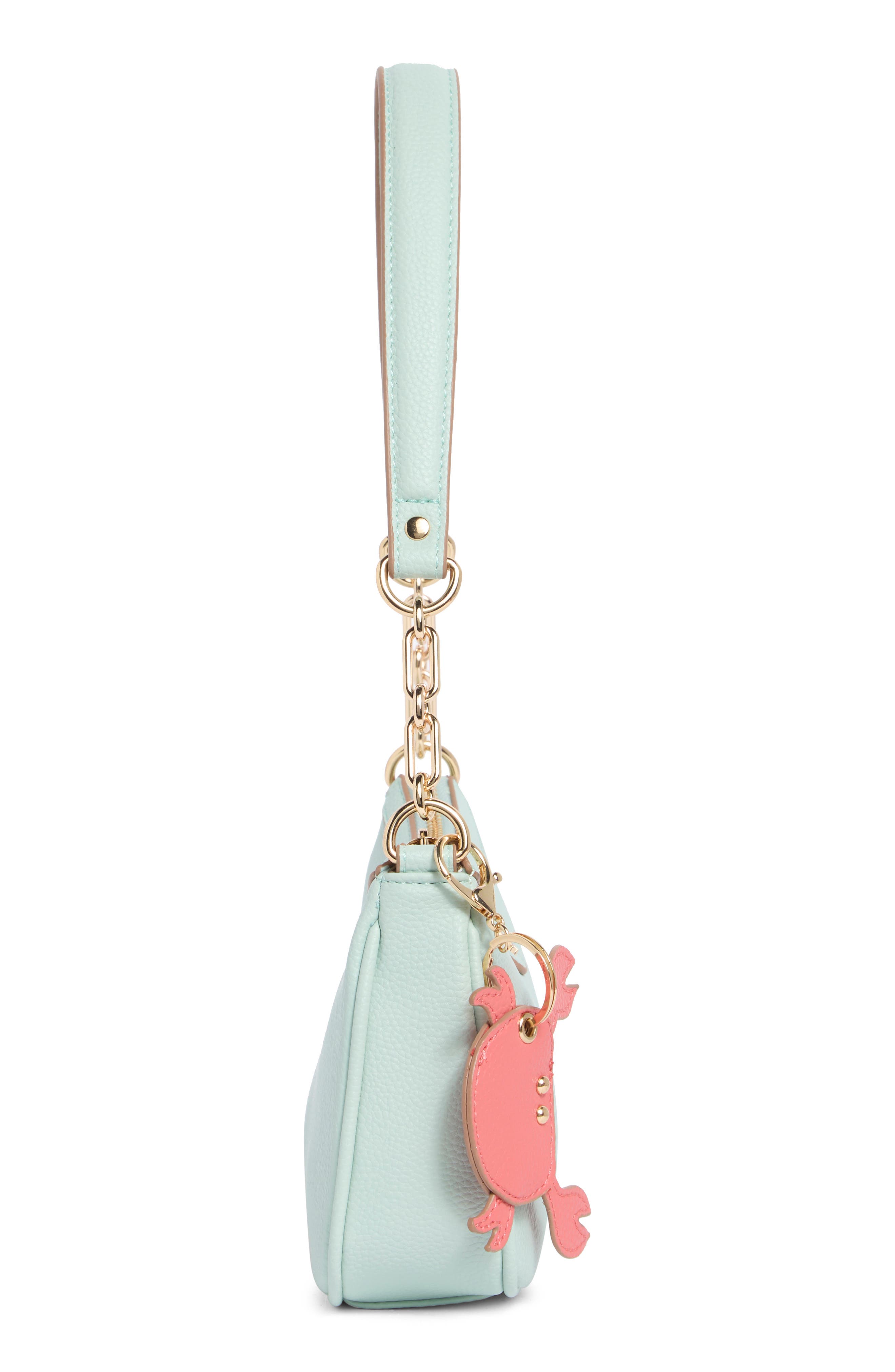 Nanette Lepore Chain Handle Shoulder Bag, Alternate, color, Surf Spray