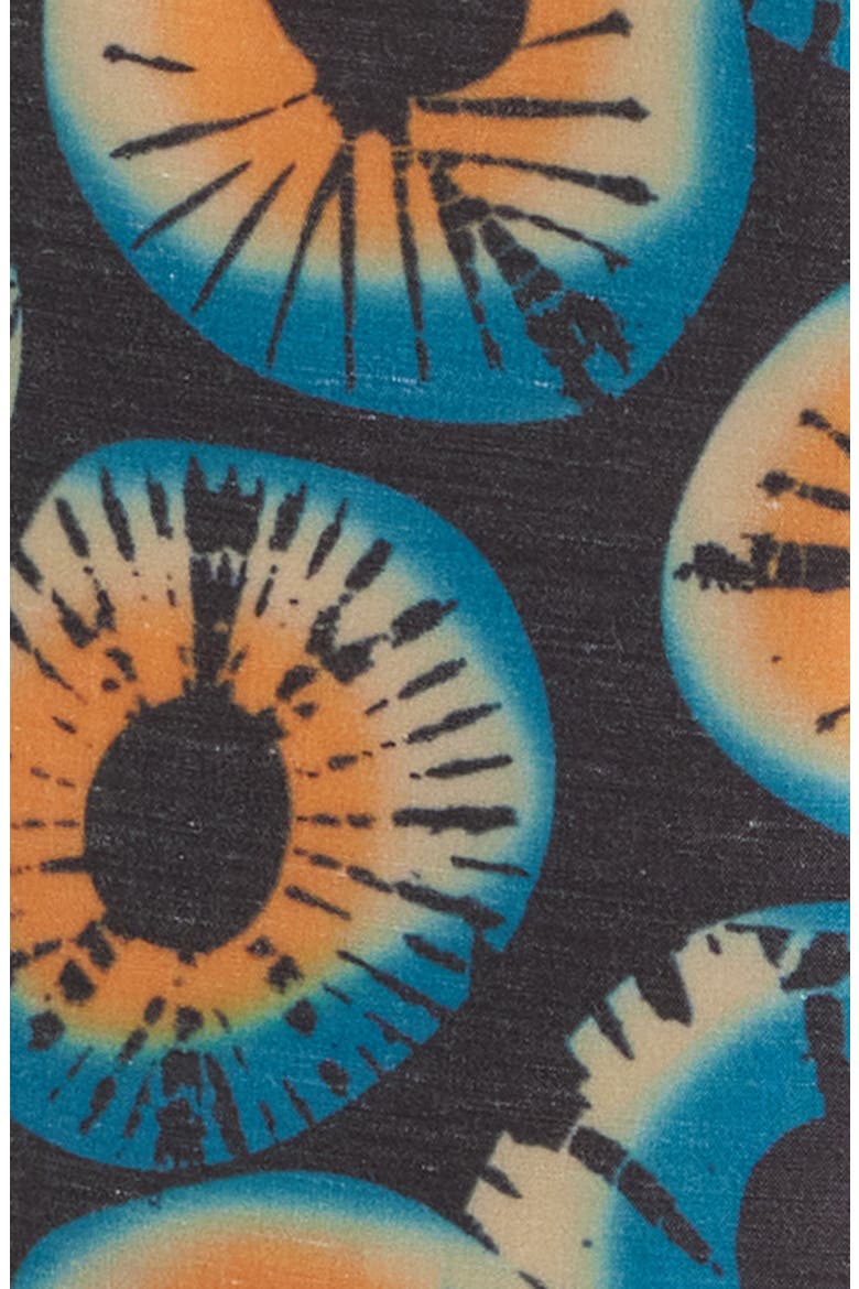 Eye Print Drawstring Cotton Blend Shorts, Alternate, color, BLUE