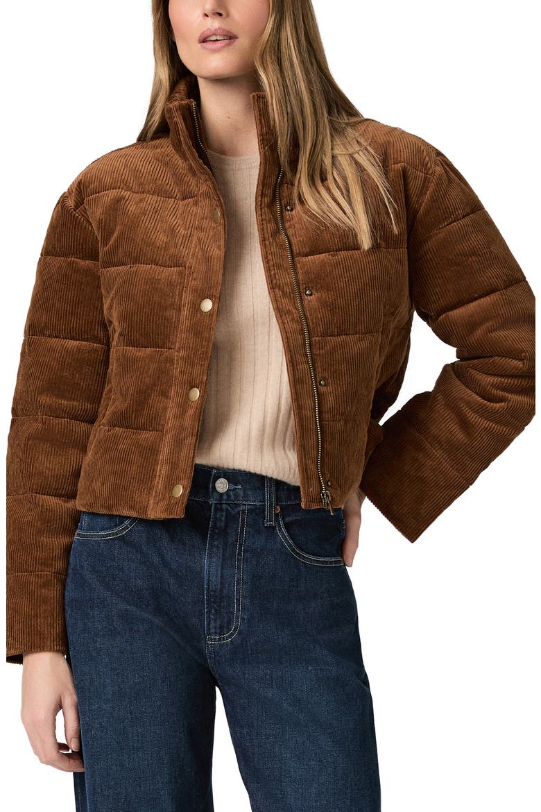 Astor Stretch Cotton Corduroy Puffer Jacket, Main, color, COGANC