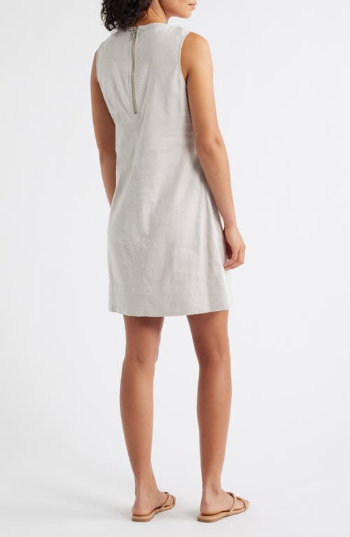 Tommy Bahama Palm-a-dora Split Neck Bay Shift Dress In Natural
