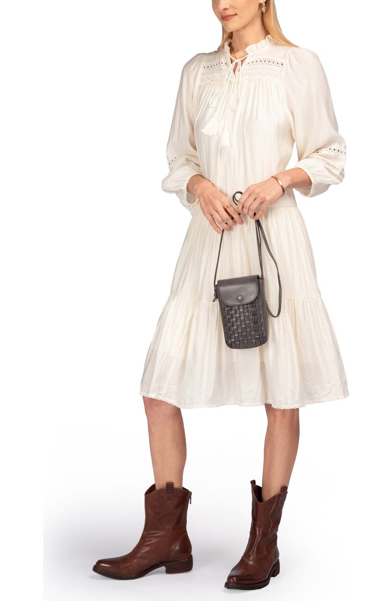 OLD TREND Lantana Genuine Leather Structured Everyday Crossbody, Alternate, color, Grey