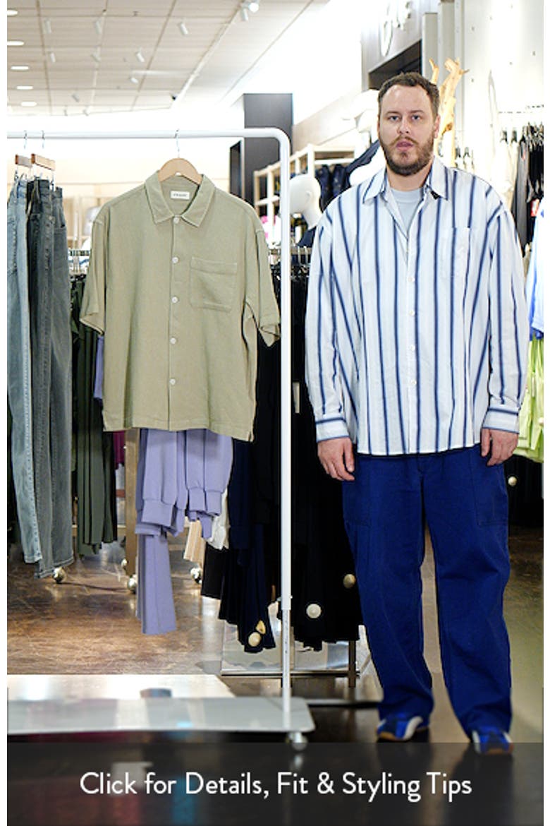 Open Weave Short Sleeve Button-Up Shirt video
