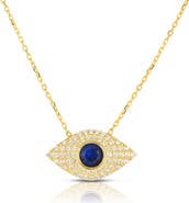 SPHERA MILANO Evil Eye Pendant Necklace