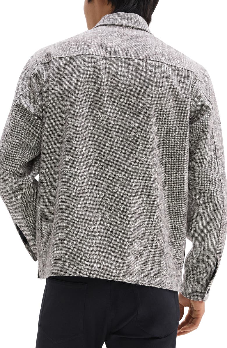 Theory Cotton Blend Tweed Overshirt, Alternate, color, 