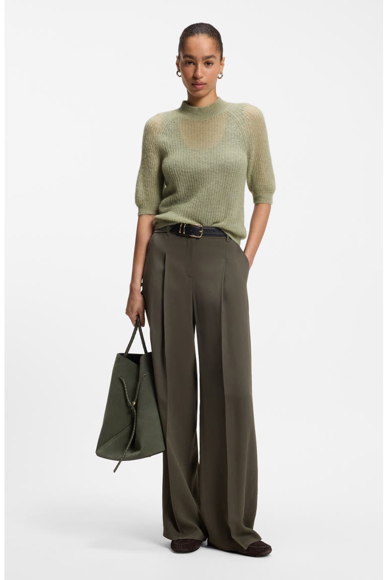 Mock Neck Alpaca Blend Top, Alternate, color, DESERT SAGE
