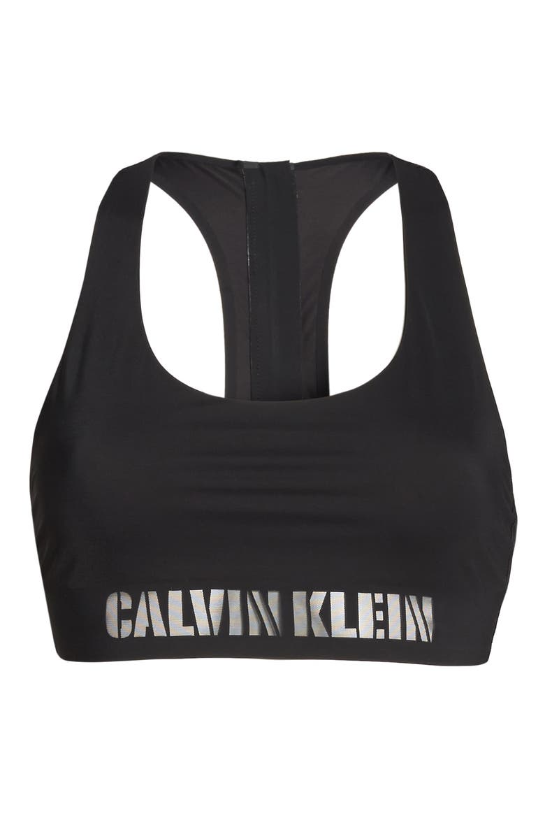 Laser Racerback Bralette, Alternate, color, BLACK