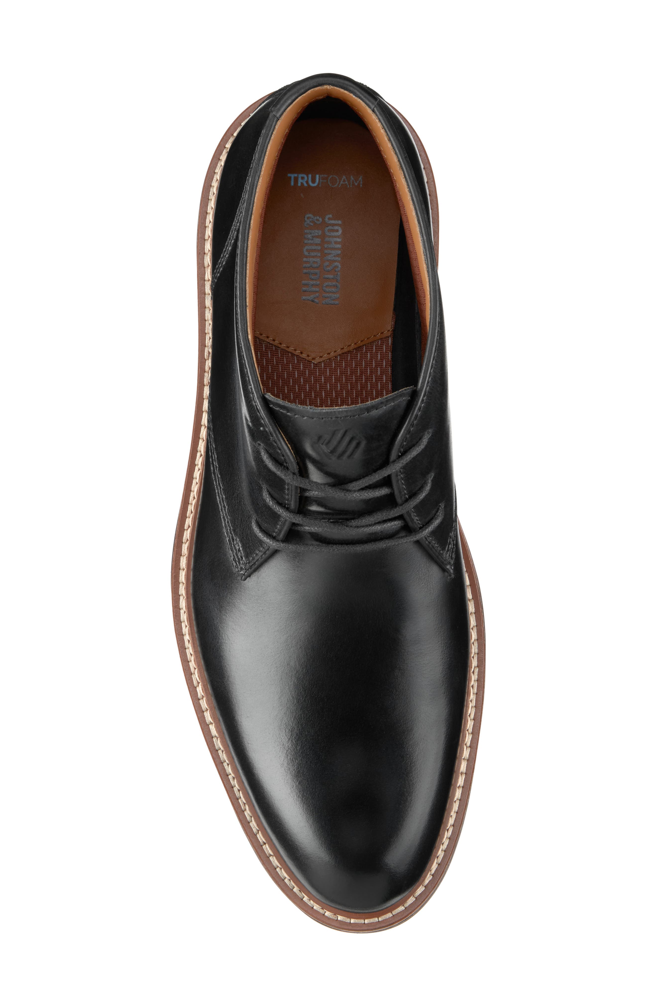 Johnston & Murphy Upton Chukka, Alternate, color, Black Full Grain