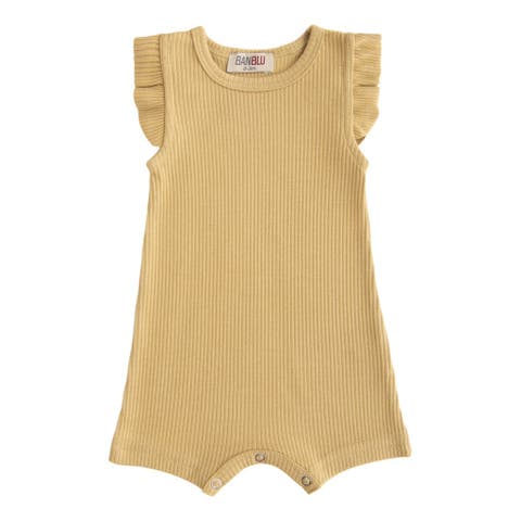 Yellow Biscotti Ruffle Modal Shortie (Baby)