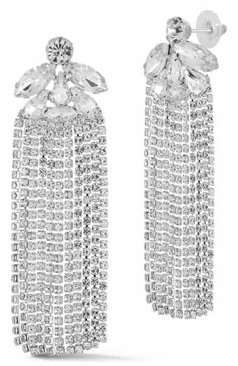 SPHERA MILANO Fringe Drop Earrings