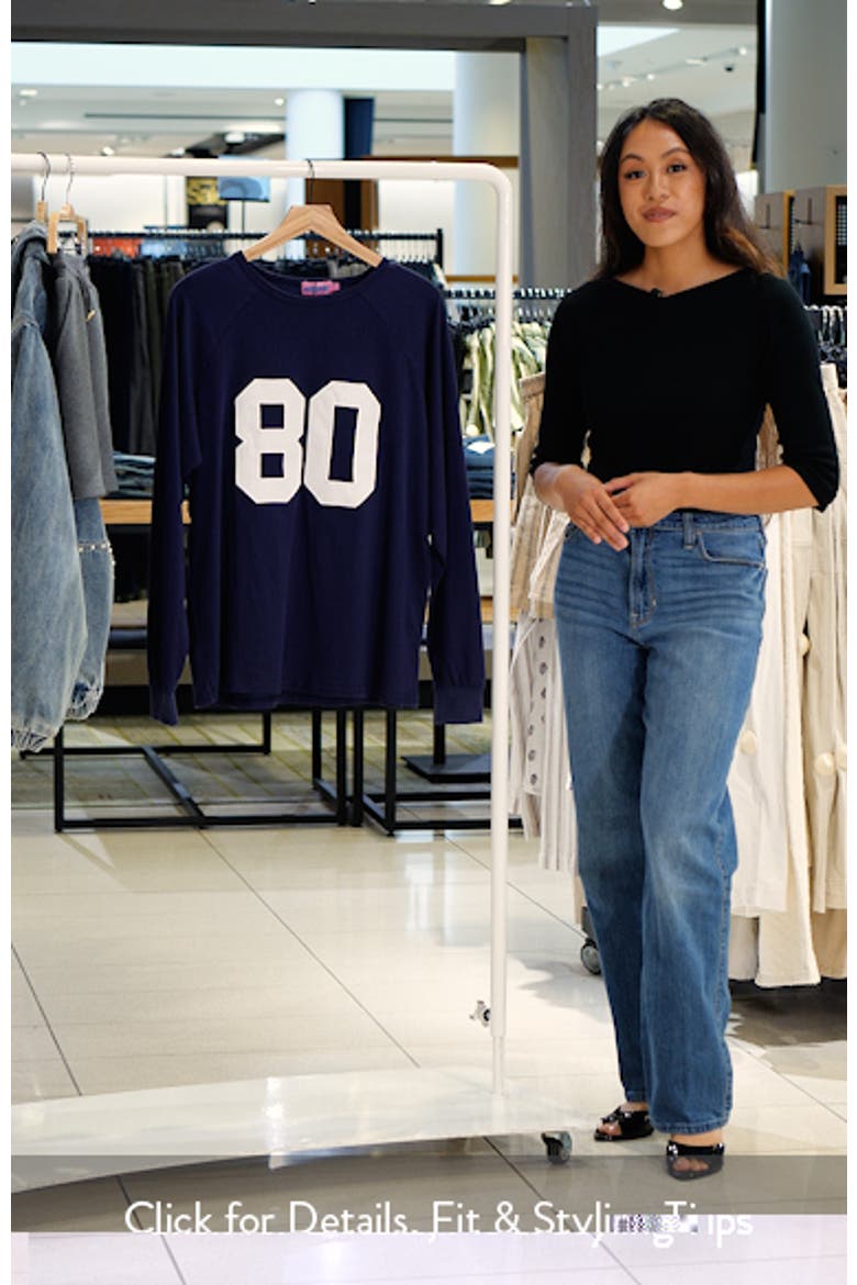 80 Oversize Long Sleeve Cotton Graphic T-Shirt video