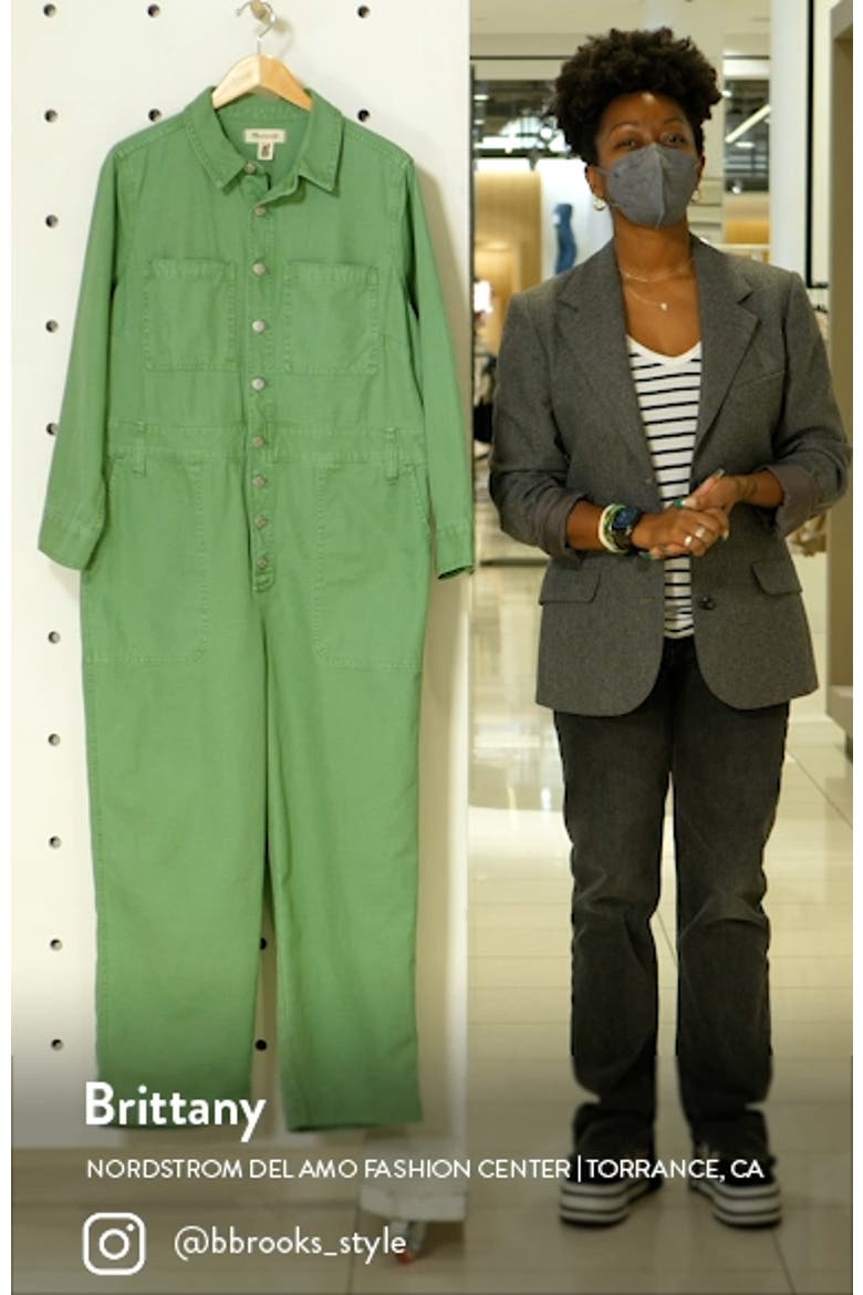 Garment Dyed Relaxed Coverall Jumpsuit video