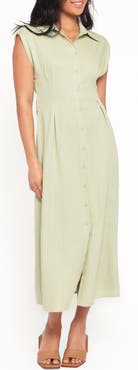 Petal & Pup Cami Cap Sleeve Midi Shirtdress