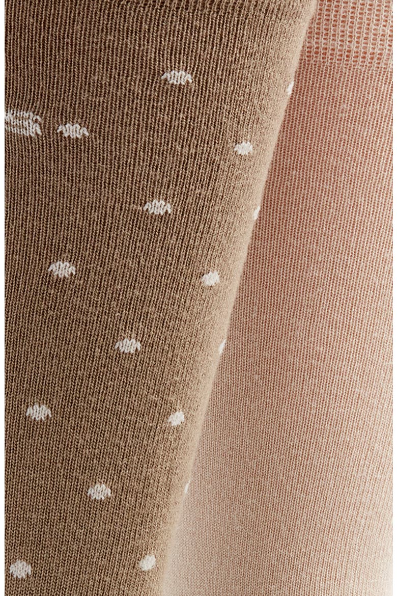 Assorted 2-Pack Dress Socks, Alternate, color, OPEN BROWN
